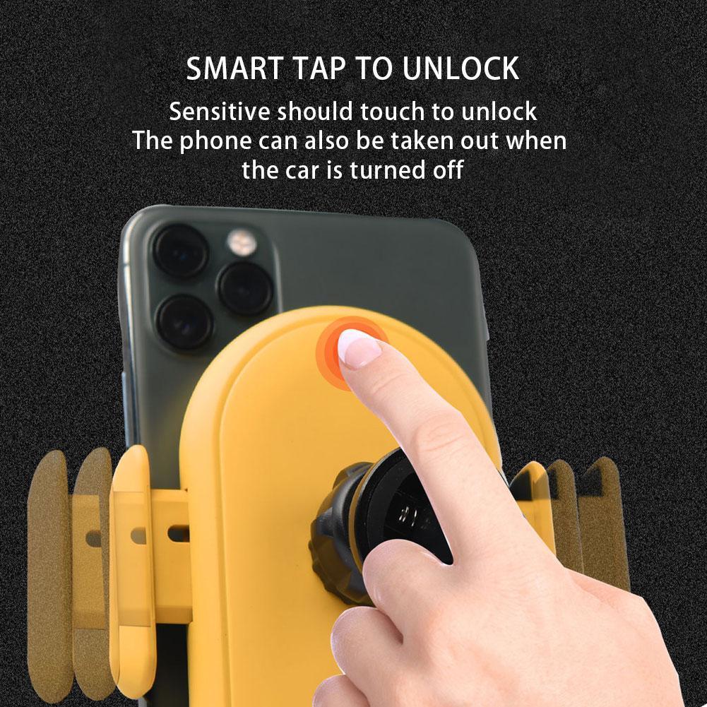 Infrared Smart Sensor Wireless Car Charger – Auto-Clamp Fast Charging Mount