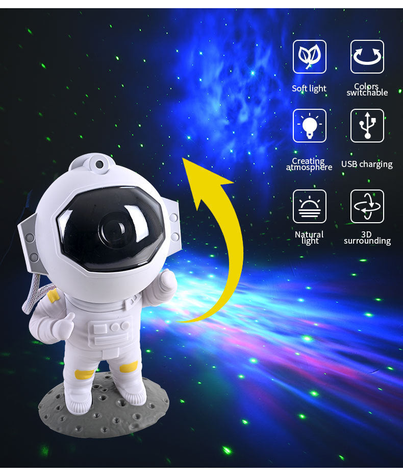 Astronaut Galaxy Star Projector – 8 Nebula Effects + Rotating Stars (2025 Viral TikTok Edition)