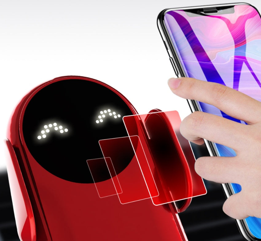 Infrared Smart Sensor Wireless Car Charger – Auto-Clamp Fast Charging Mount